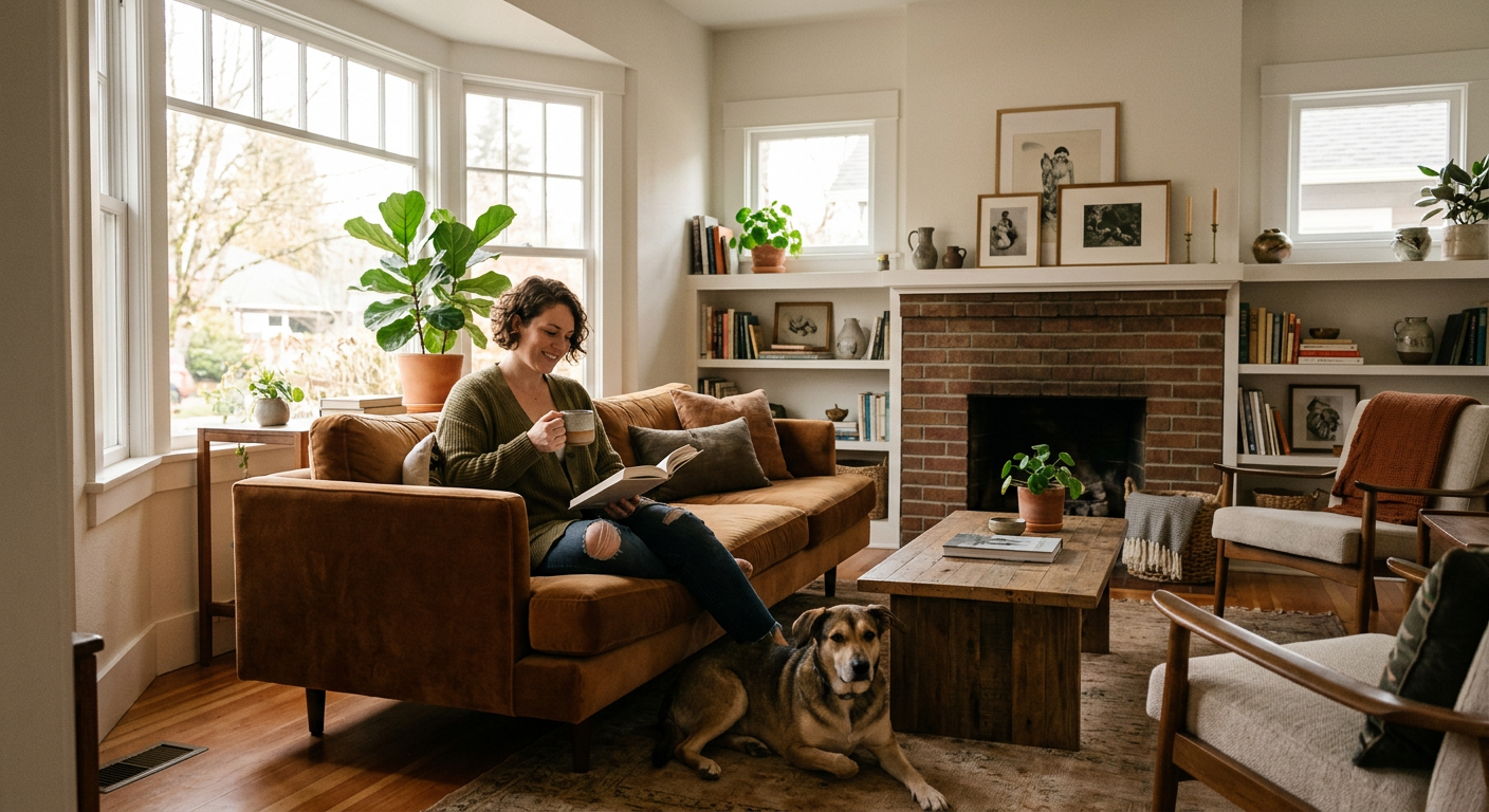 Real estate agent closing deal